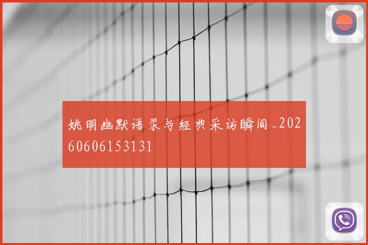 姚明幽默语录与经典采访瞬间_20260606153131